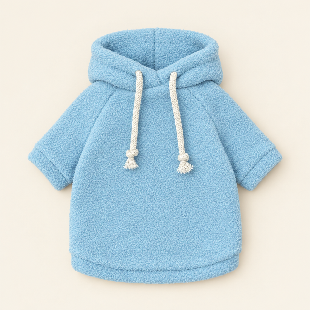 Teddy Hoodie – Light Blue – for 30cm Plush