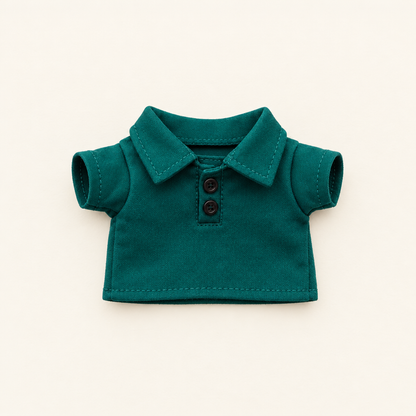 Teddy Polo Shirt – Green – for 30cm Plush