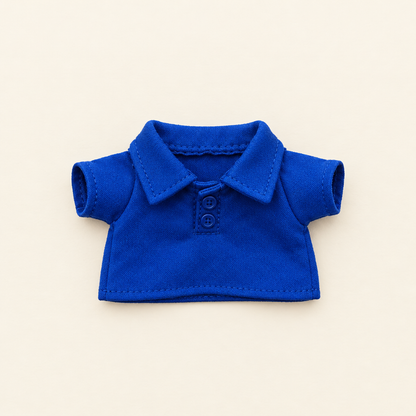 Teddy Polo Shirt – Blue – for 30cm Plush