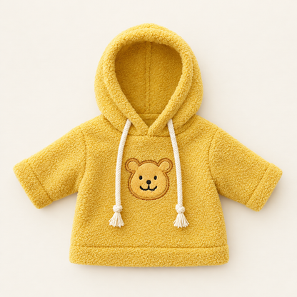 Teddy Pullover Hoodie – Yellow – for 30cm Plush