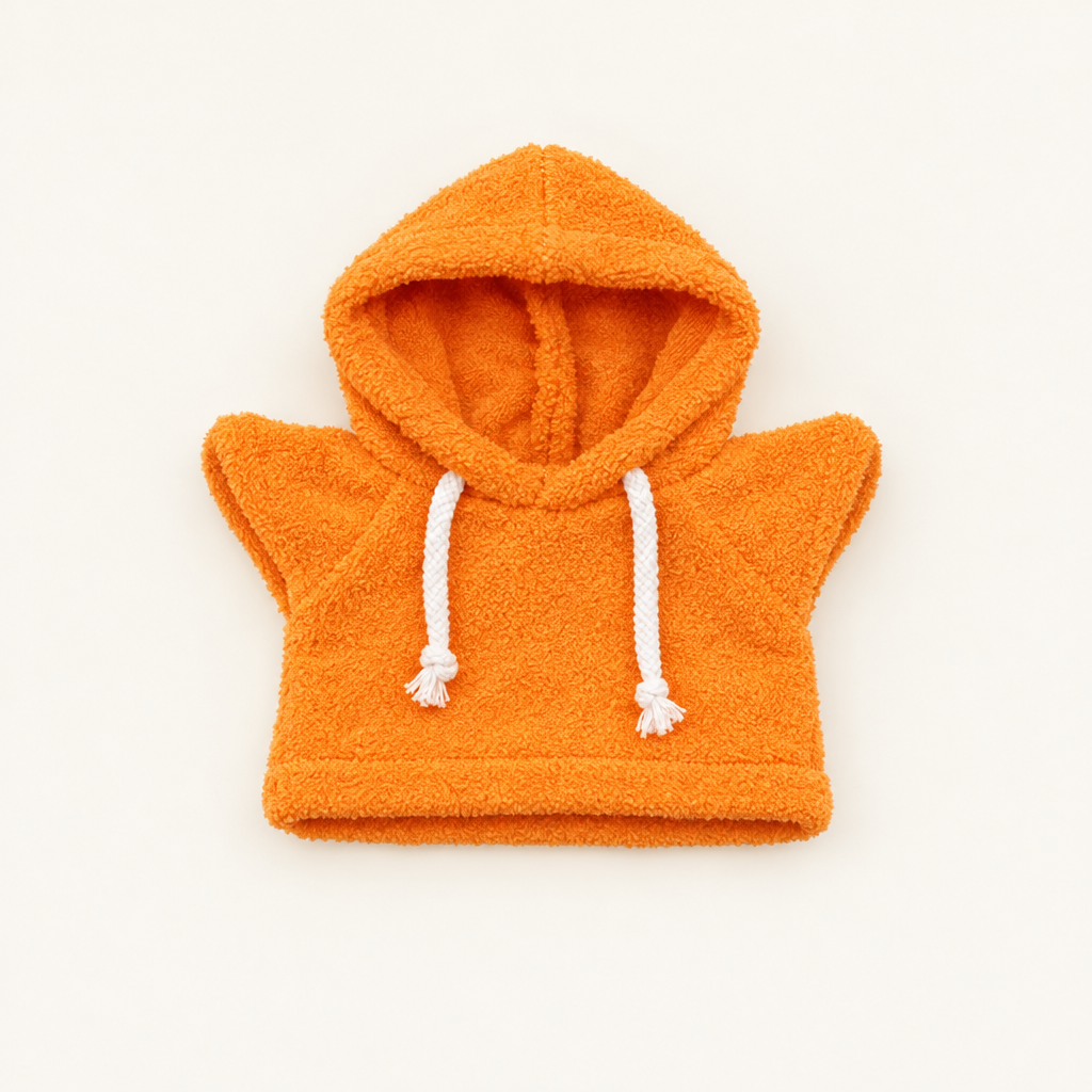 Teddy Hooded Sweatshirt – Orange – for 30cm Plush
