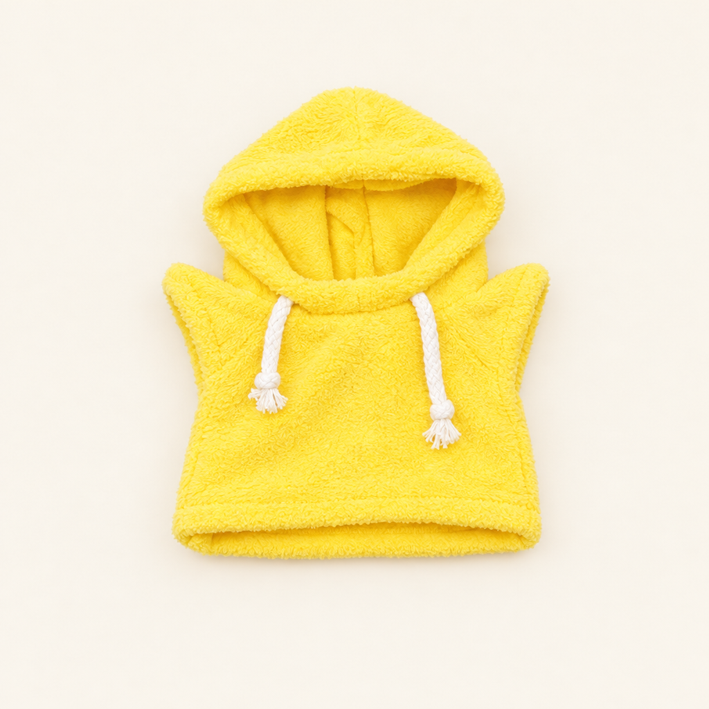 Teddy Hooded Sweatshirt – Yellow – for 30cm Plush
