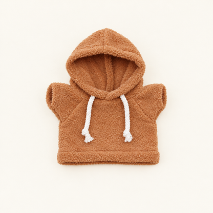 Teddy Hooded Sweatshirt – Brown – for 30cm Plush