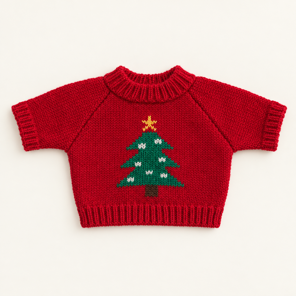 Teddy Christmas Sweater – Christmas Tree – for 30cm Plush