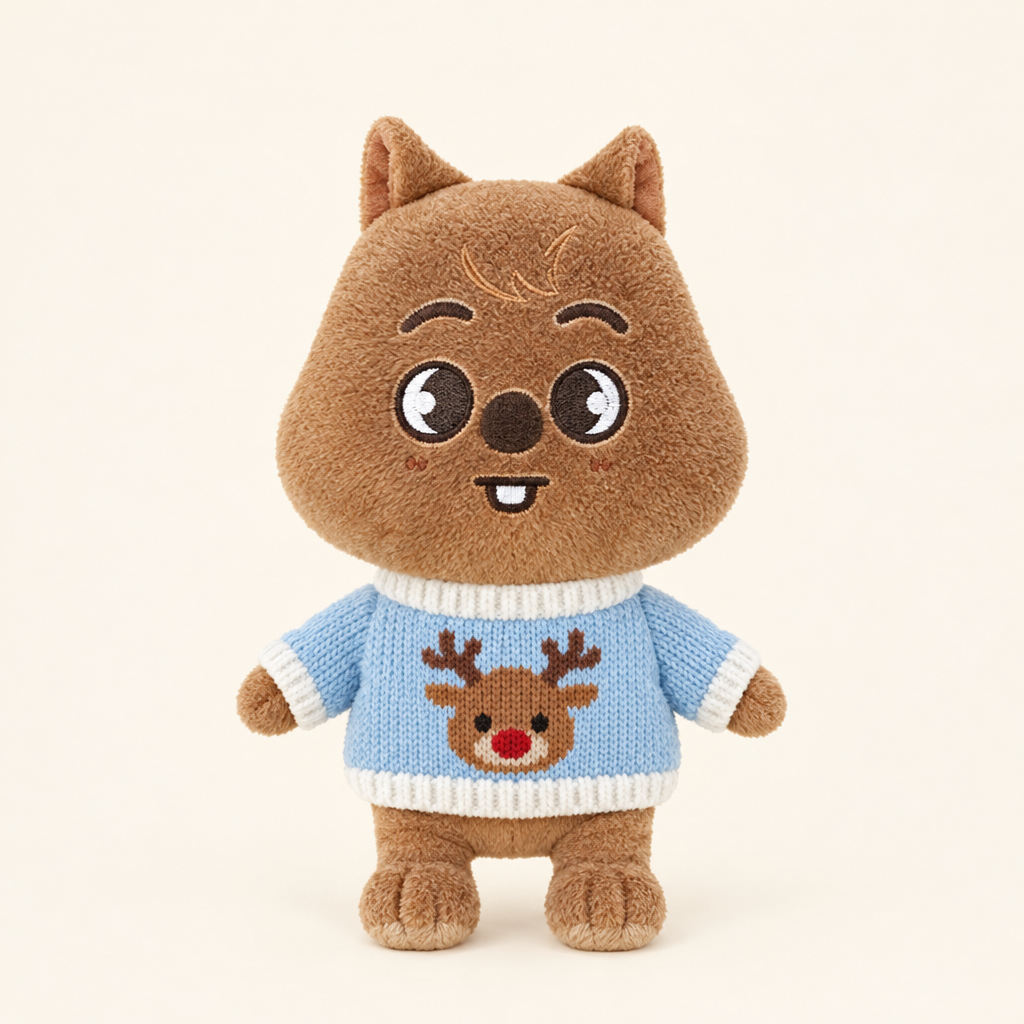 Christmas Knit Sweater – Reindeer – for 20cm Plush