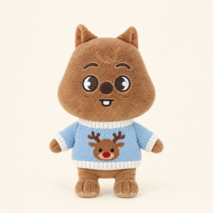 Christmas Knit Sweater – Reindeer – for 20cm Plush