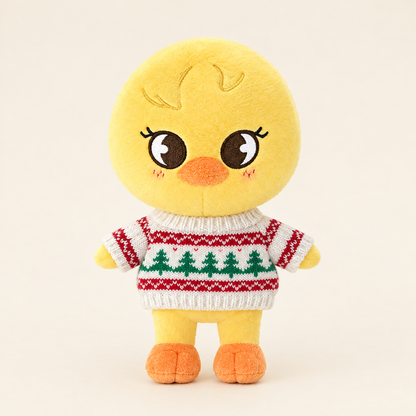 Christmas Knit Sweater – Tree Fair Isle – for 20cm Plush