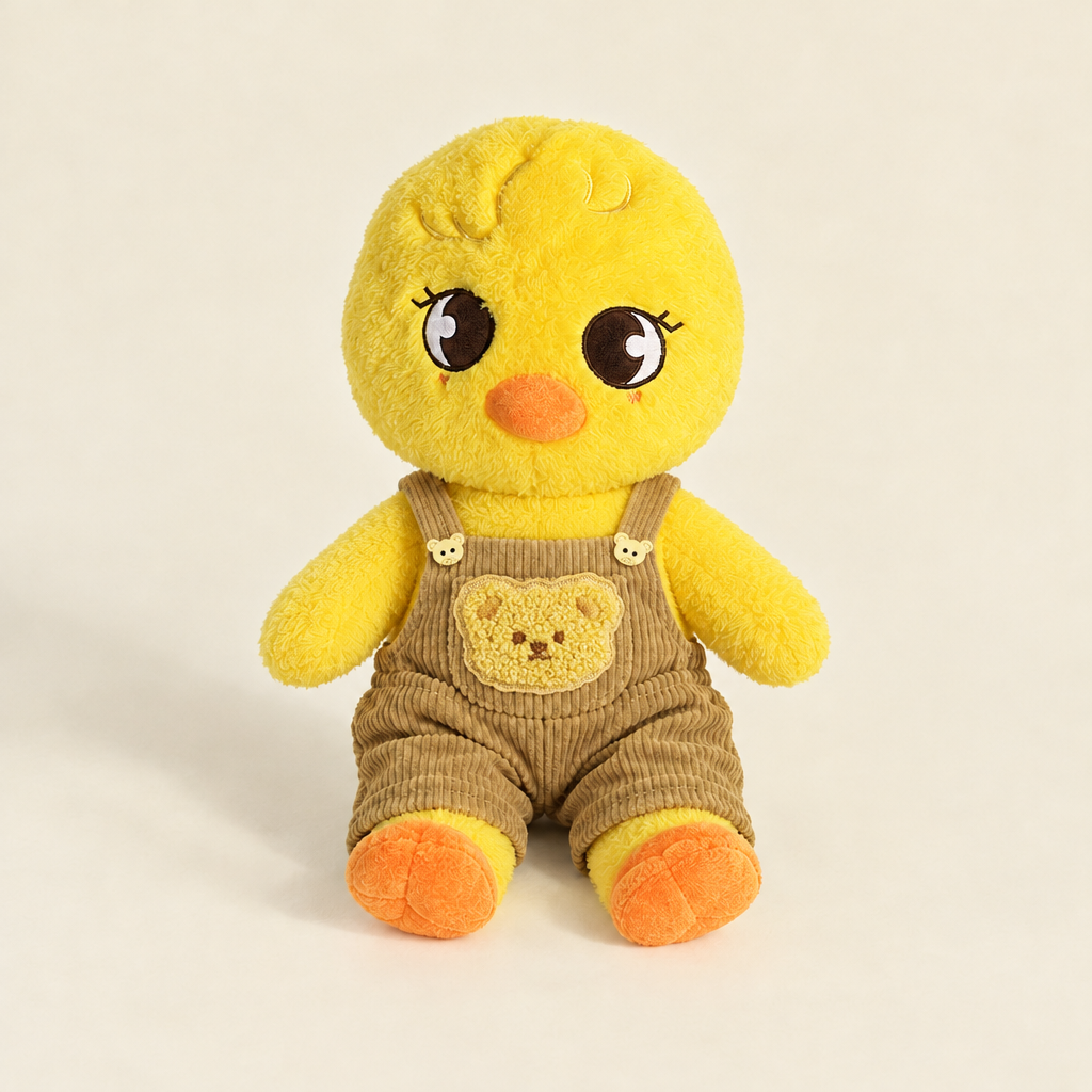 Overalls Outfit Set – Brown Corduroy Overalls – for 40-50cm Teddy Bear