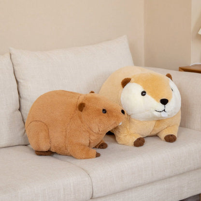 Cuddly Brown Beaver Plush Toy - Billy & Willy Edition