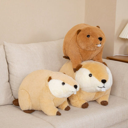Cuddly Brown Beaver Plush Toy - Billy & Willy Edition