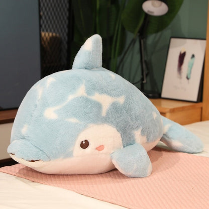 Brigg the Adorable Blue Fluffy Dolphin Plush Toy