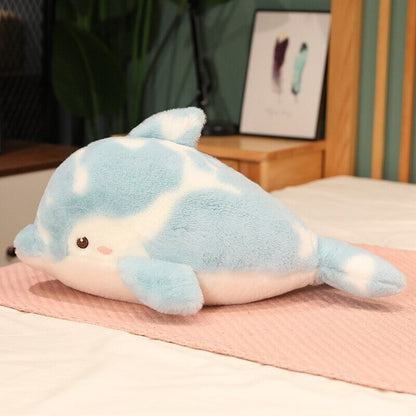 Brigg the Adorable Blue Fluffy Dolphin Plush Toy