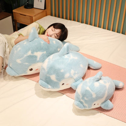 Brigg the Adorable Blue Fluffy Dolphin Plush Toy