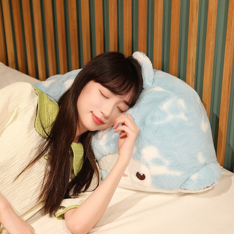 Brigg the Adorable Blue Fluffy Dolphin Plush Toy