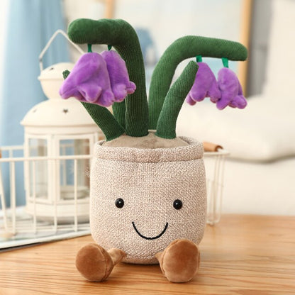 Charming Buddy Bell Flower Pot Plush Toy