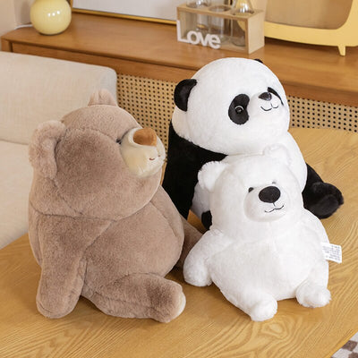 Adorabili peluche Chonky: collezione Fat Bear Panda e Polar Bear