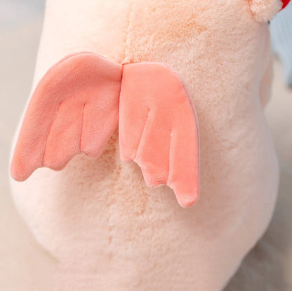 Adorable Chunky Love Heart Piggy Plush Toy