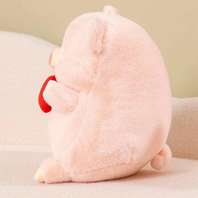 Adorable Chunky Love Heart Piggy Plush Toy