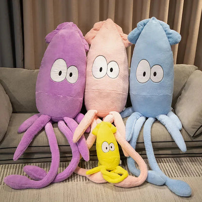 Adorable Jumbo Giant Squid Stuffed Animal
