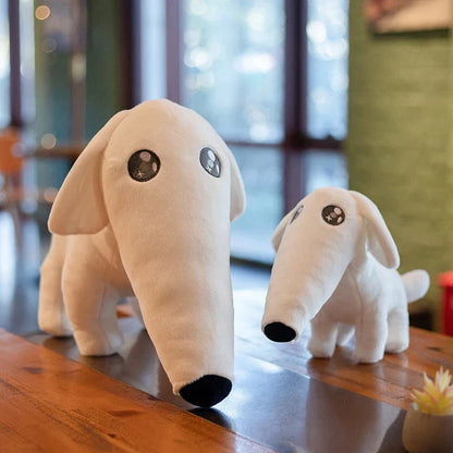 Adorable Long-Nosed Borzoi Dog Plush Toy