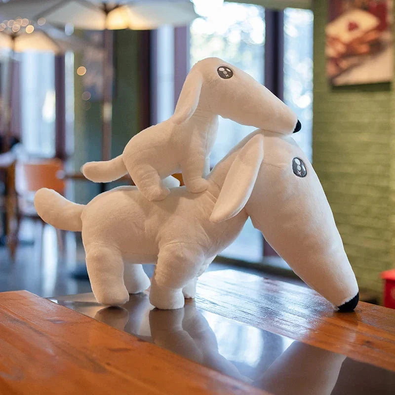 Adorable Long-Nosed Borzoi Dog Plush Toy