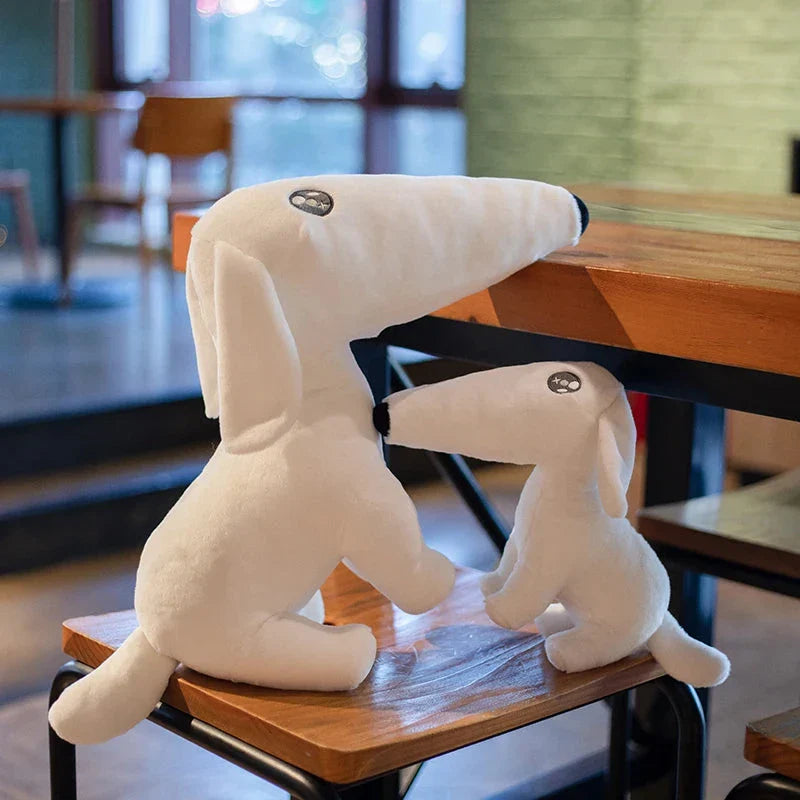 Adorable Long-Nosed Borzoi Dog Plush Toy