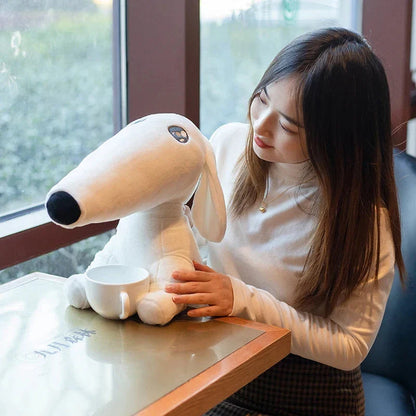 Adorable Long-Nosed Borzoi Dog Plush Toy