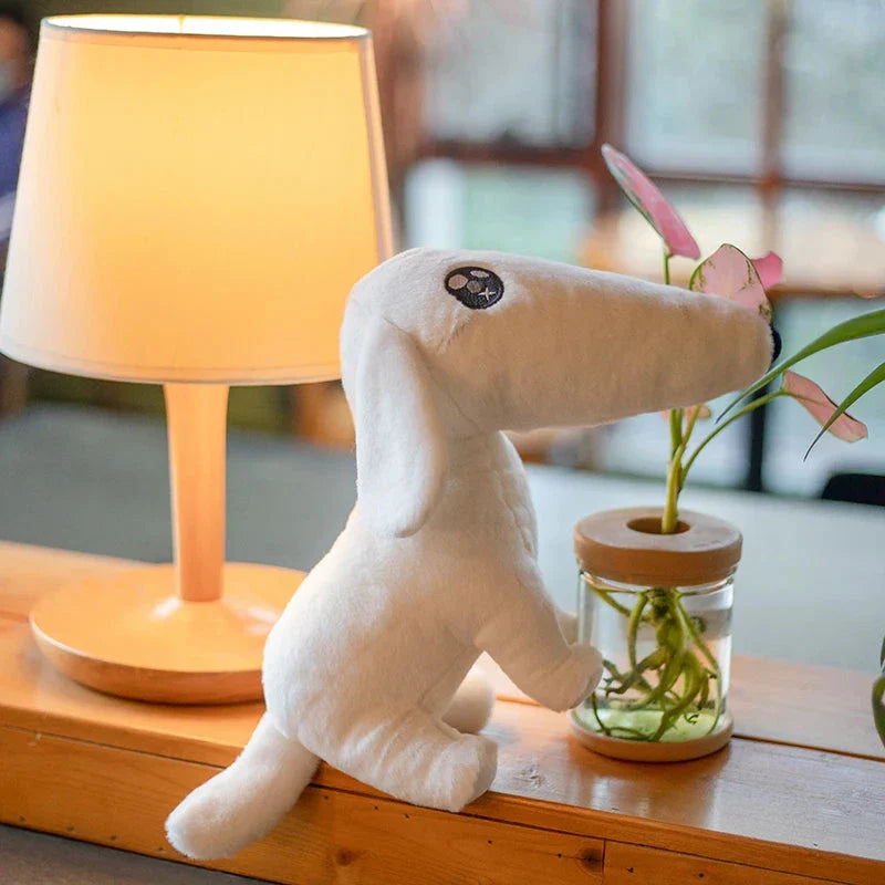 Adorable Long-Nosed Borzoi Dog Plush Toy