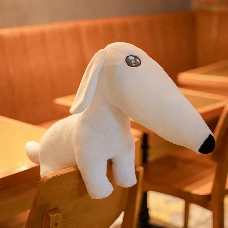 Adorable Long-Nosed Borzoi Dog Plush Toy