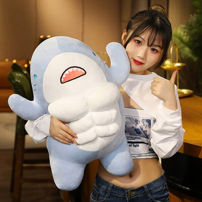 Adorable New Muscle Shark Plush Toys!