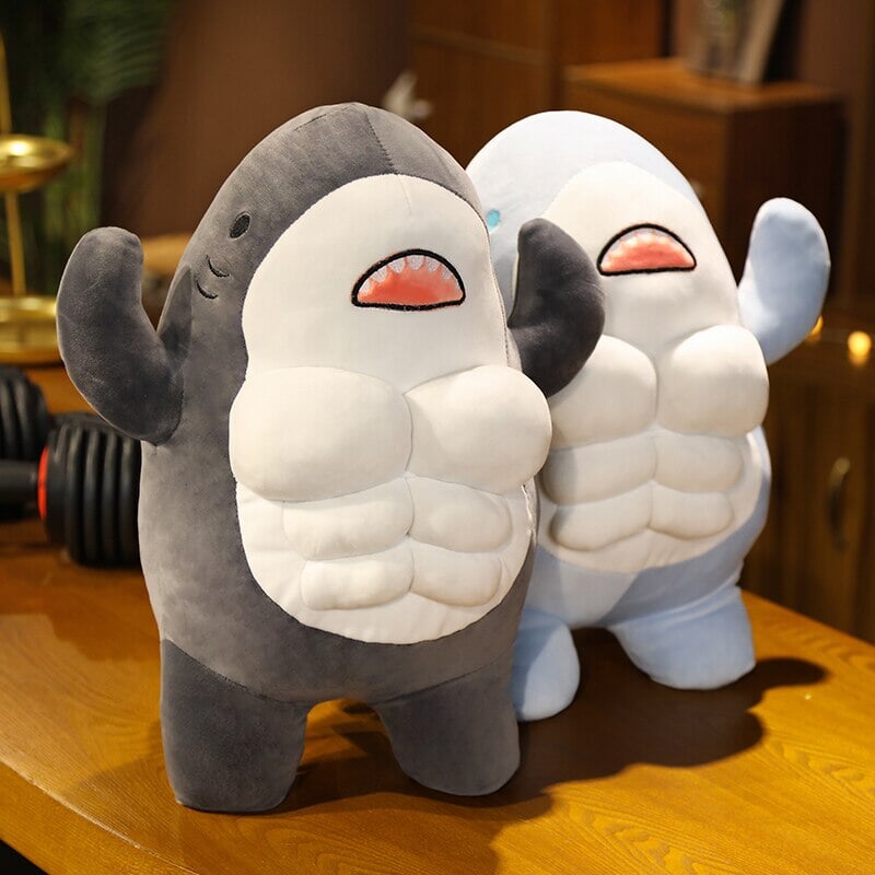 Adorable New Muscle Shark Plush Toys!