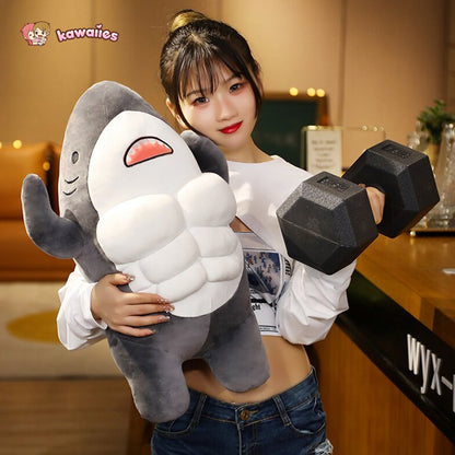 Adorable New Muscle Shark Plush Toys!