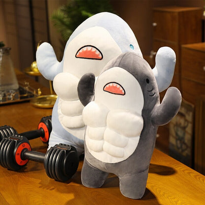 Adorable New Muscle Shark Plush Toys!
