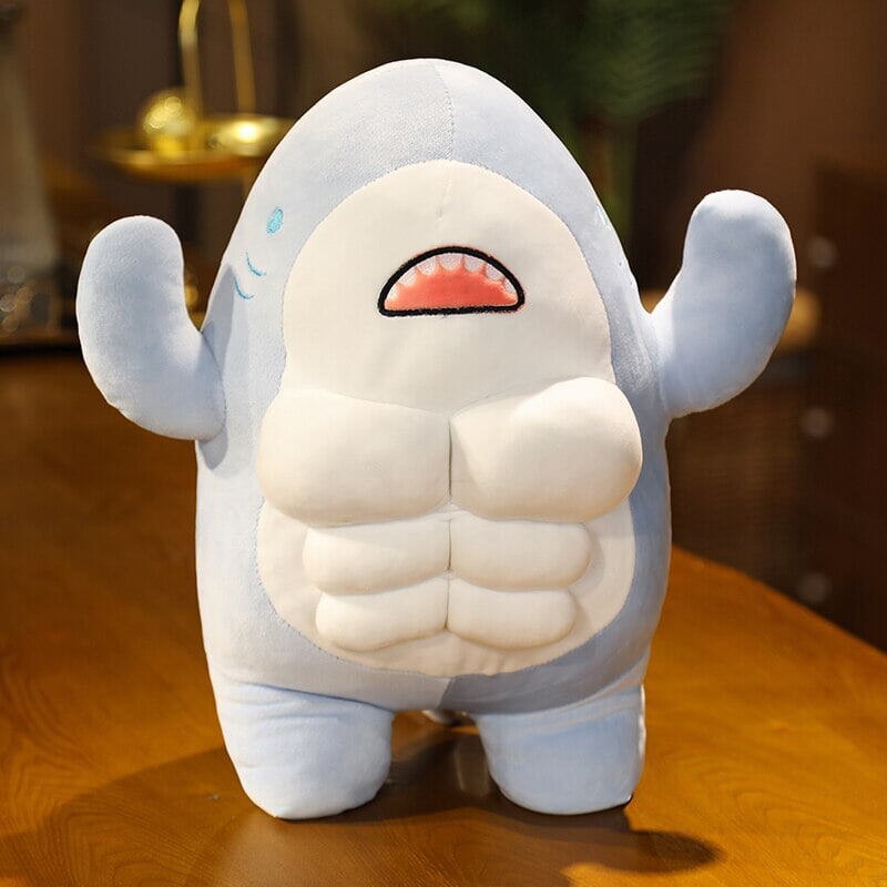 Adorable New Muscle Shark Plush Toys!