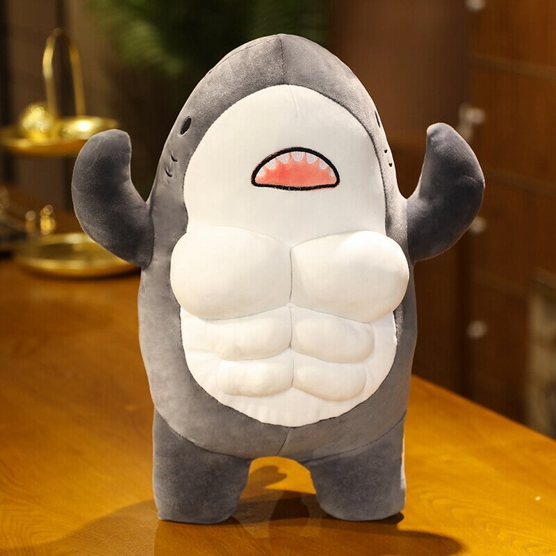 Adorable New Muscle Shark Plush Toys!