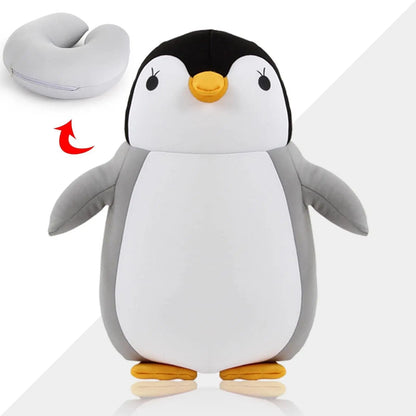 Dino 2-in-1 Neck Support Travel Pillow & Cuddly Plush Companion