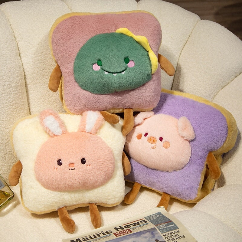 Cozy Fluffy Animal Toastie Plush Hand Warmer Collection