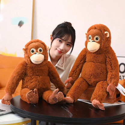 Adorable Fluffy Baby Orangutan Plush Toy