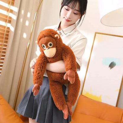 Adorable Fluffy Baby Orangutan Plush Toy