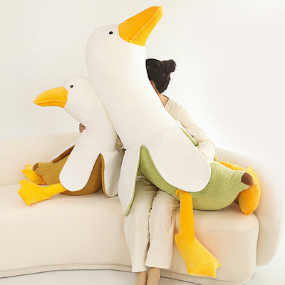 Cuddly Fluffy Banana Duck Plush Toy