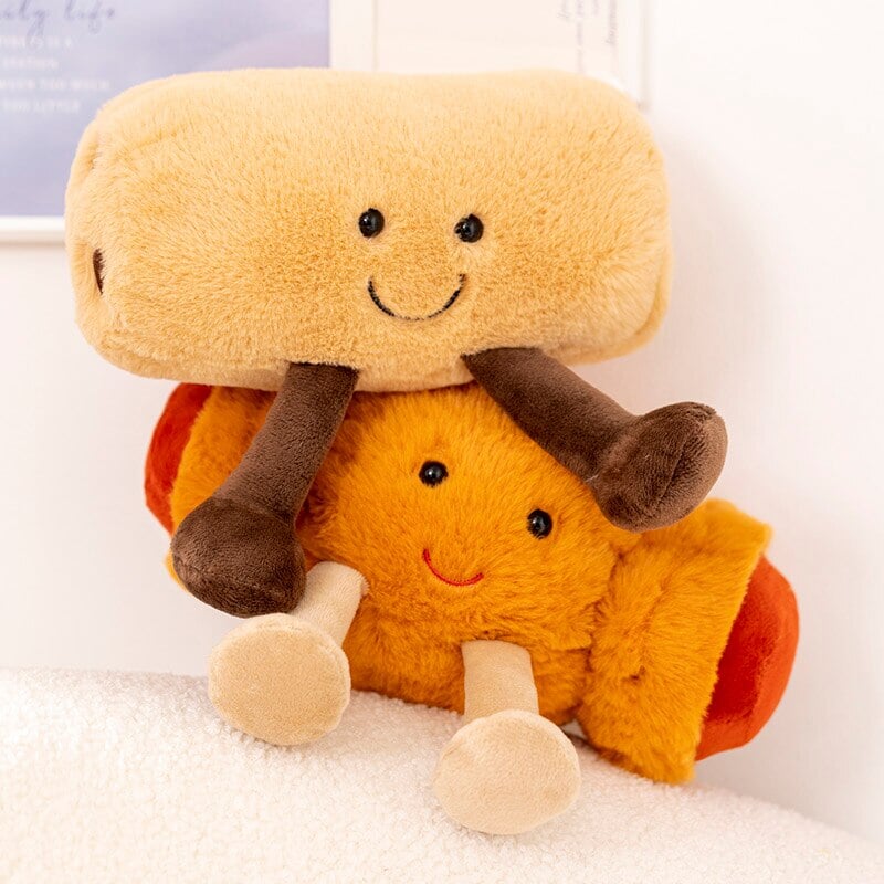 Delightful Fluffy Bakery Breakfast Plushie Collection