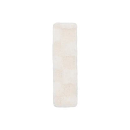 Cozy Fluffy Checkered Plush Car Seat Belt Cover for Ultimate Comfort