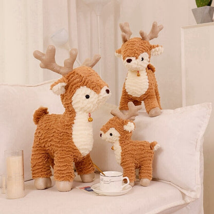 Cozy Fluffy Reindeer Plushie for a Magical Christmas Tree Decor