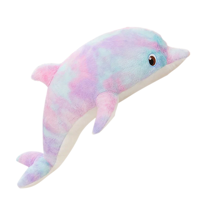 Adorable Fluffy Galaxy Dolphin Stuffed Animals