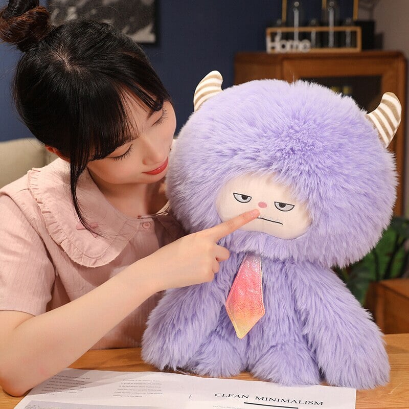 Adorable Fluffy Monsters Plushie Family