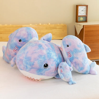 Cozy Rainbow Shark Plush Toy