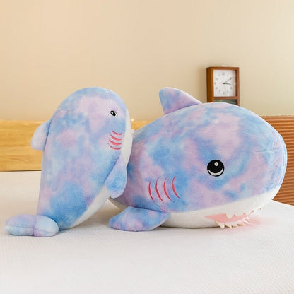 Cozy Rainbow Shark Plush Toy