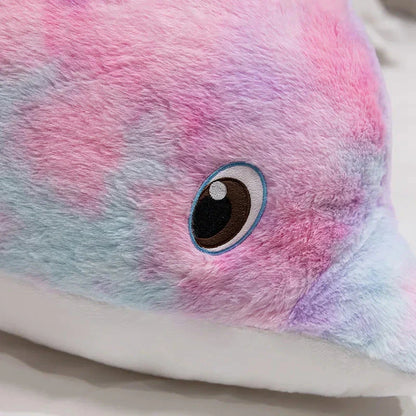 Vibrant Galaxy Rainbow Dolphin Plush Toys