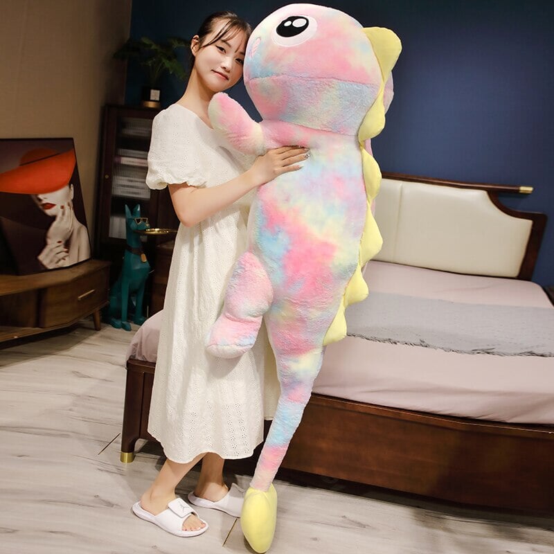 Vibrant Galaxy Rainbow Pasco the Lizard Plush Toy