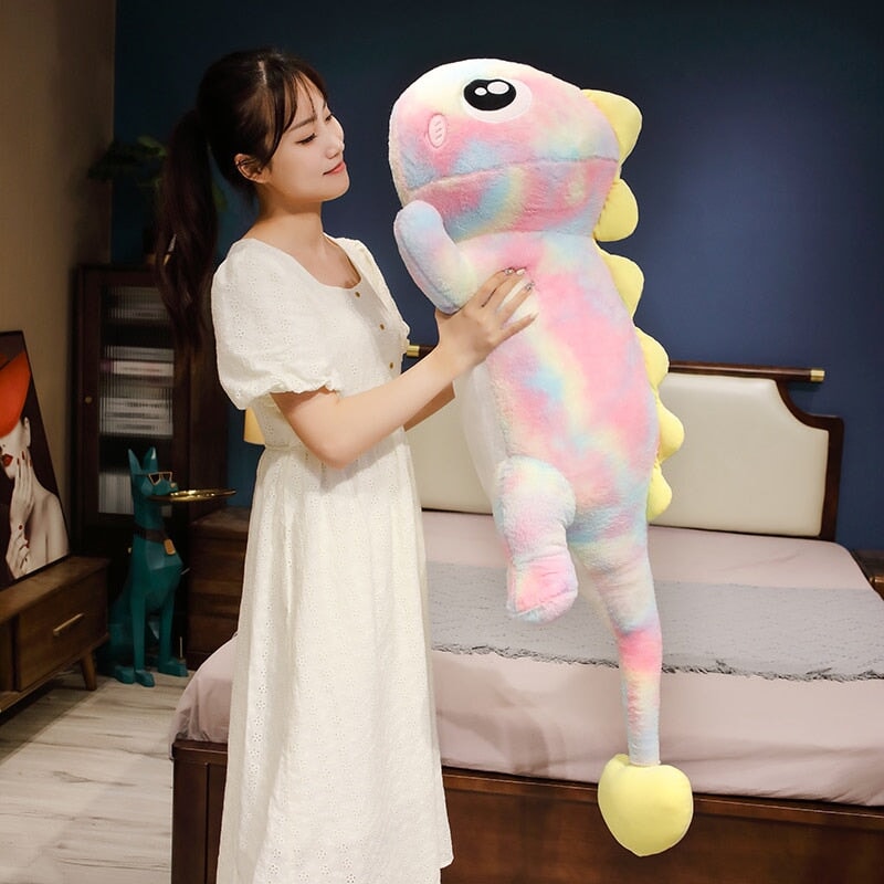 Vibrant Galaxy Rainbow Pasco the Lizard Plush Toy